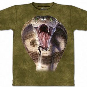 Cobra Snake Charmer Reptile Fangs Venom Bite Green The Mountain T-Shirt S-2X